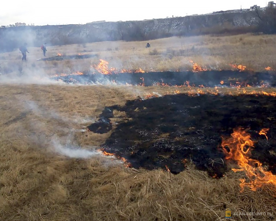 В Улан-Удэ начался отжиг сухой травы В Улан-Удэ начался отжиг сухой травы