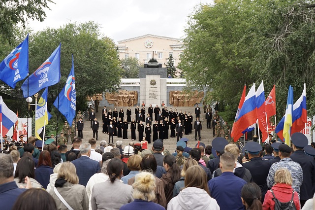 В Бурятии прошёл митинг в честь Победы над милитаристской Японией и окончания Второй мировой войны В Бурятии прошёл митинг в честь Победы над милитаристской Японией и окончания Второй мировой войны