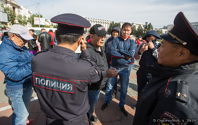 Как проходит акция протеста в Улан-Удэ Как проходит акция протеста в Улан-Удэ