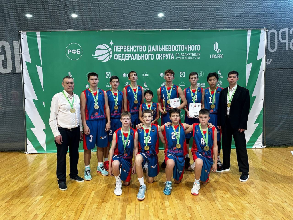 Команда из Бурятии заняла первое место на первенстве ДФО по баскетболу Команда из Бурятии заняла первое место на первенстве ДФО по баскетболу