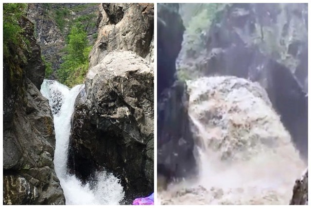 В курорте Бурятии разбушевалась горная река ► В курорте Бурятии разбушевалась горная река ►